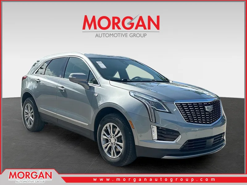 2023 Cadillac XT5 FWD Premium Luxury in Argent Silver Metallic — front three-quarter view