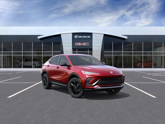 2026 Buick Envista Sport Touring in Brilliant Red — front three-quarter view