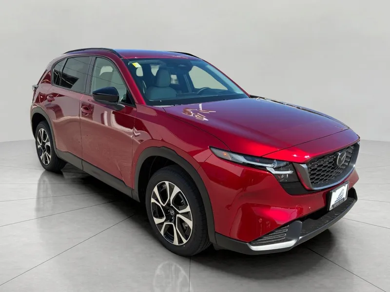 2026 Mazda Mazda CX-5 2.5 S Preferred AWD in Soul Red Crystal Metallic — front three-quarter view