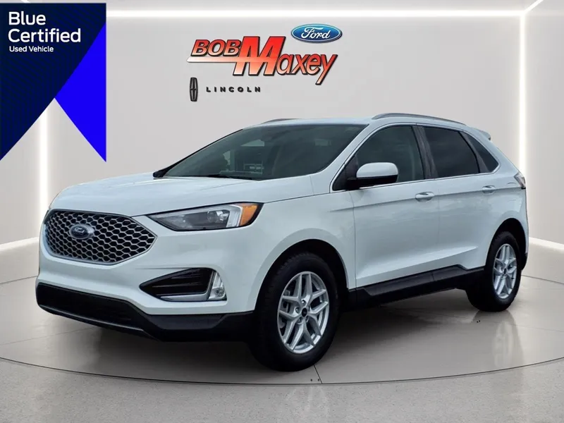 2024 Ford Edge SEL in Oxford White Yz — front three-quarter view