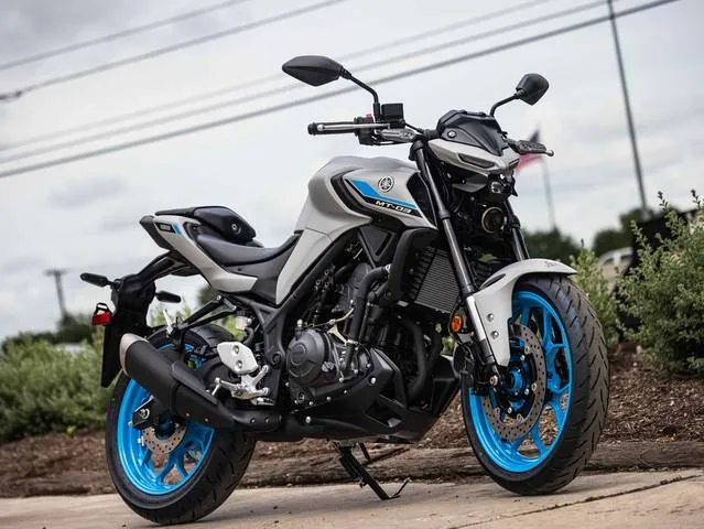 2026 Yamaha MT-03 — front three-quarter view