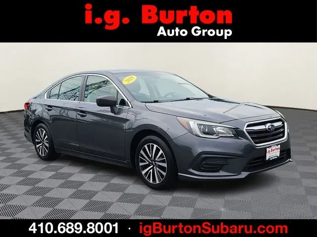 2019 Subaru Legacy 2.5i in Magnetite Gray Metallic — front three-quarter view