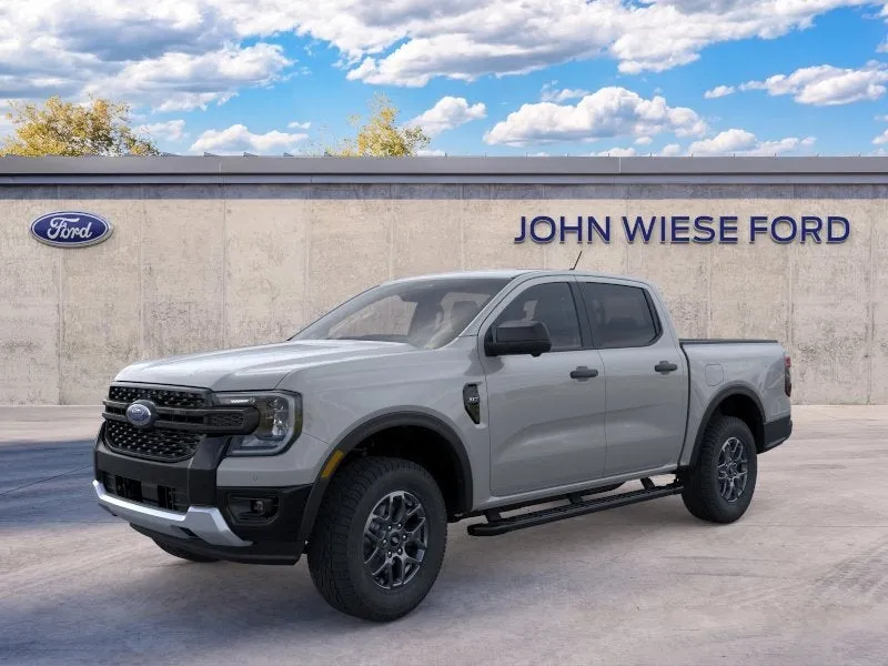 2026 Ford Ranger CREW CAB XLT 4X4 in Avalanche — front three-quarter view