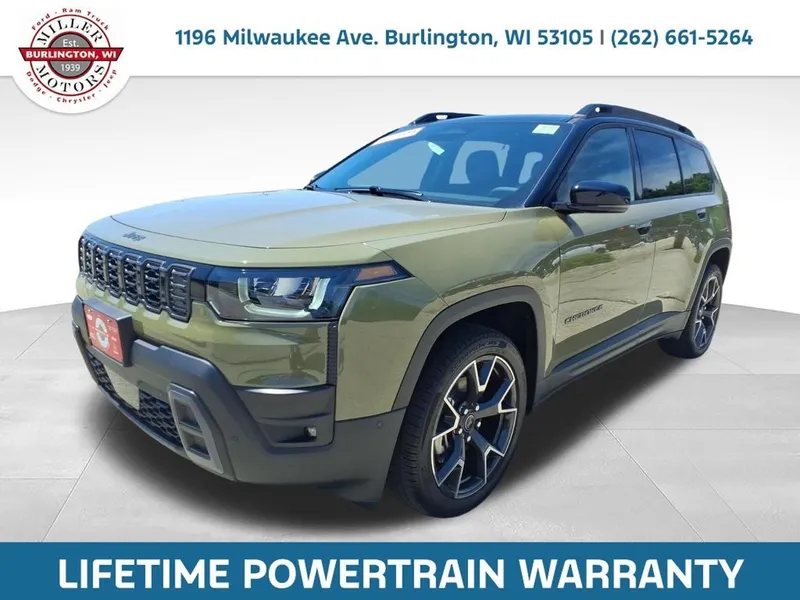 2026 Jeep Cherokee CHEROKEE OVERLAND 4X4 in 41 Exterior Paint — front three-quarter view
