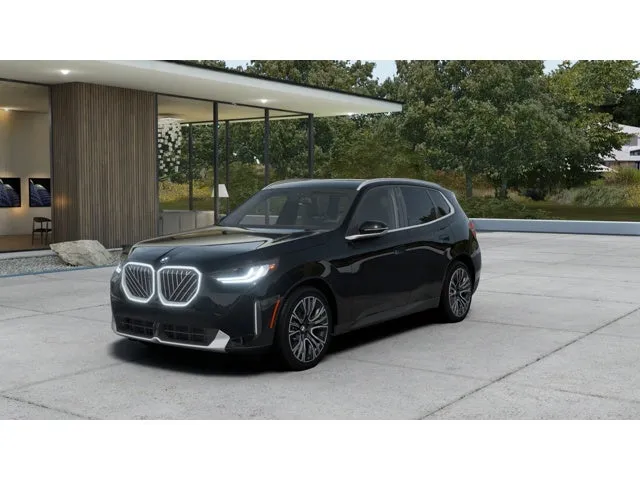 2026 BMW X3 30 xDrive in Black Sapphire Metallic — front three-quarter view