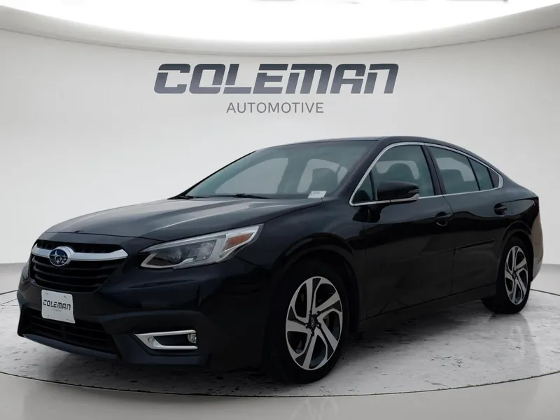 2022 Subaru Legacy Limited in Crystal Black Silica — front three-quarter view