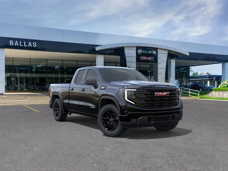 2026 GMC Sierra 1500 Elevation in Onyx Black — front three-quarter view