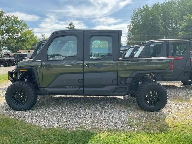 2026 Polaris® RANGER CREW XD 1500 NorthStar Ultimate-Treeline Gr — front three-quarter view