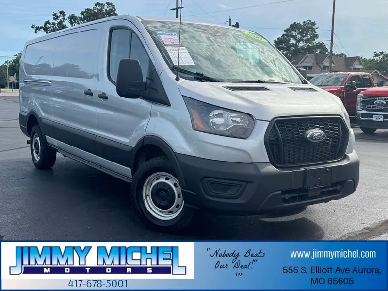 2021 Ford Transit-150 Base in Ingot Silver — front three-quarter view
