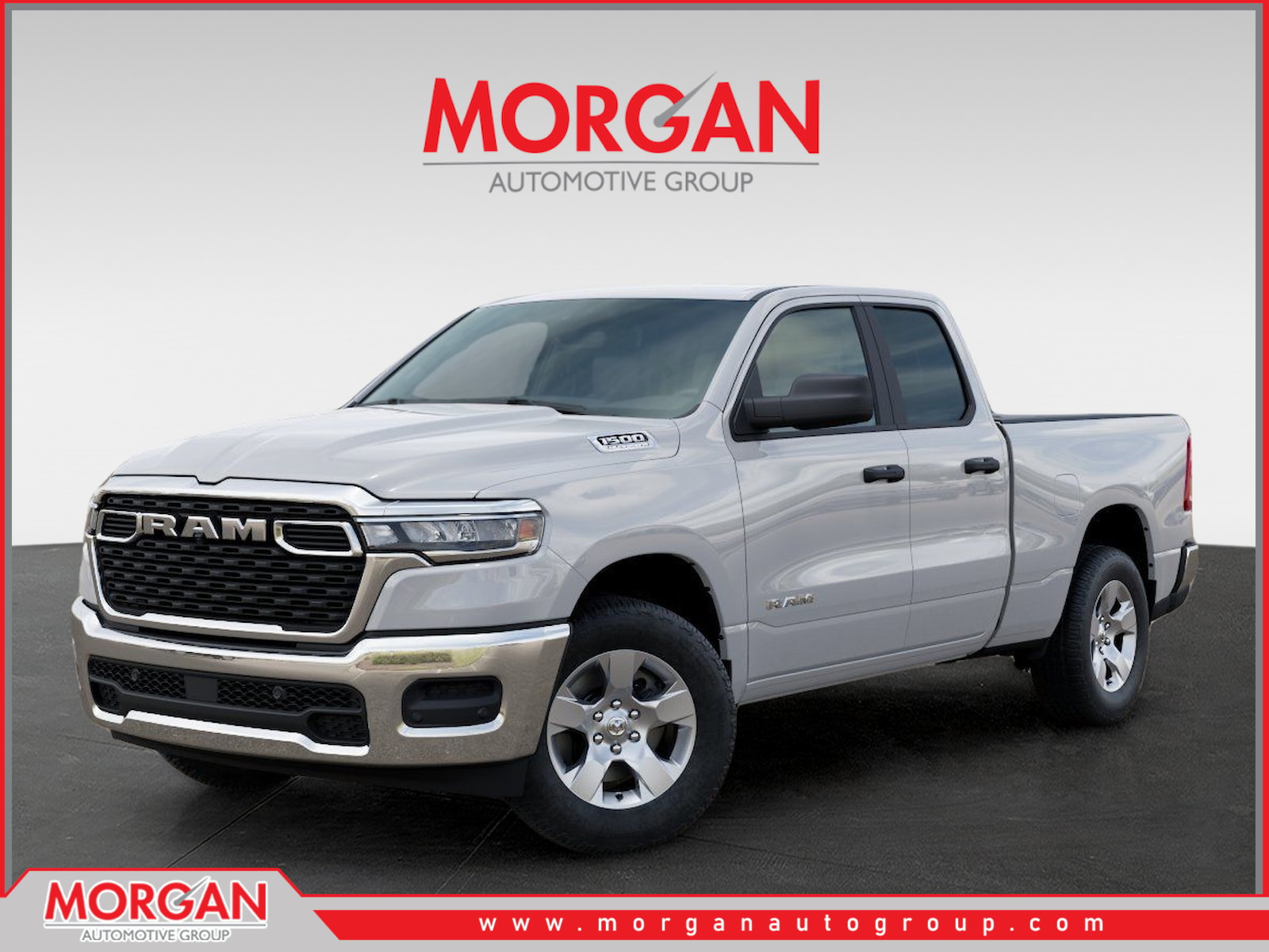 2026 Ram 1500 Tradesman in White — front three-quarter view