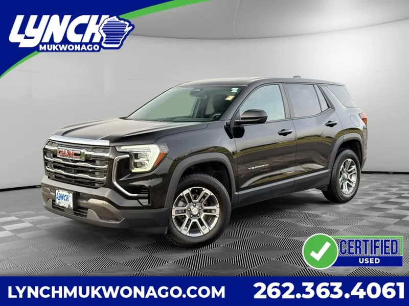 2025 GMC Terrain Elevation in Ebony Twilight Metallic — front three-quarter view