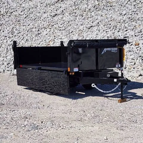 2027 Homesteader Drop Down Sides, Spreader Gate — front three-quarter view