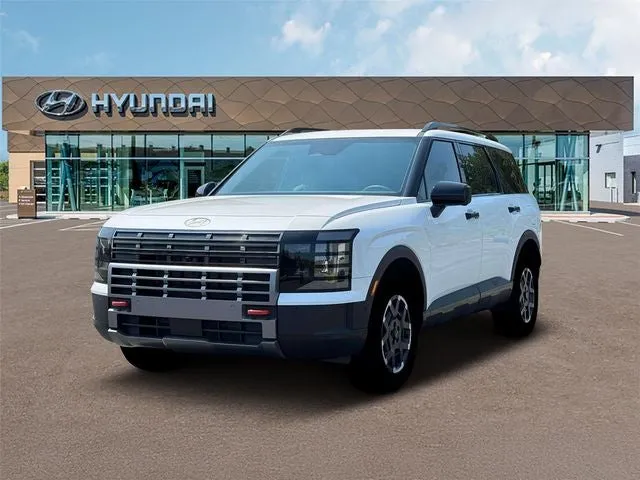 2026 Hyundai PALISADE XRT Pro in White Pearl — front three-quarter view