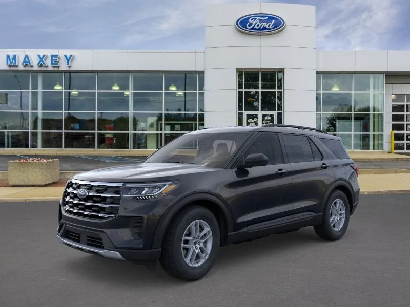 2026 Ford Explorer Active 100A in Agate Black Metallic — front three-quarter view