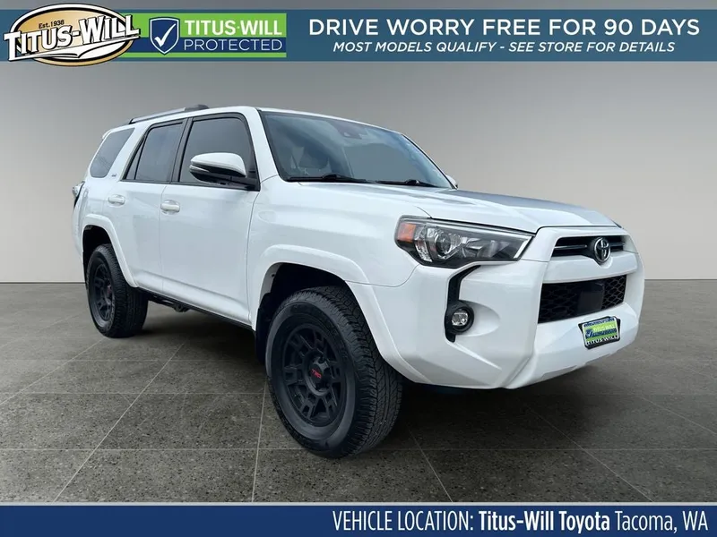 2023 Toyota 4Runner SR5 Premium in Ice Cap — front three-quarter view