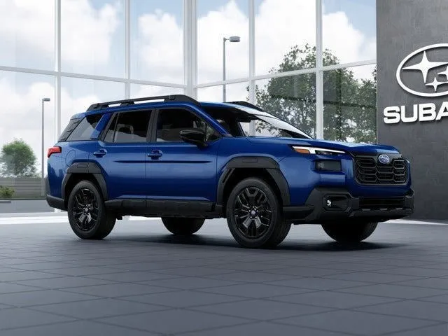 2026 Subaru OUTBACK Limited XT in Sapphire Blue Pearl — front three-quarter view