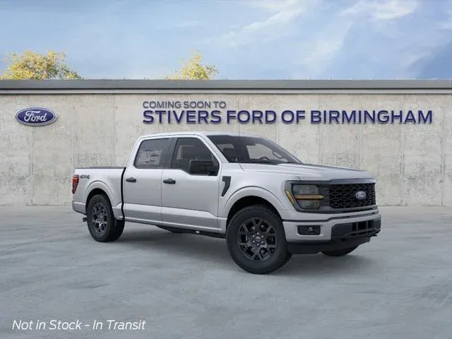 2026 Ford F-150 STX in Silver — front three-quarter view