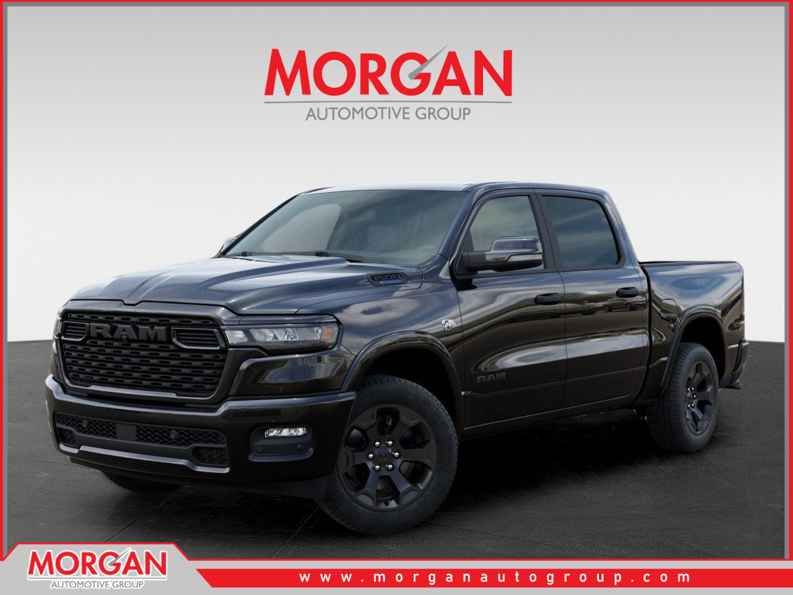 2026 Ram 1500 Big Horn/Lone Star in Black — front three-quarter view