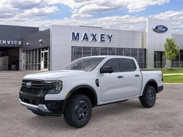 2026 Ford Ranger XLT in Oxford White — front three-quarter view