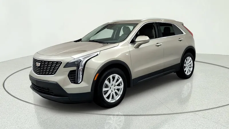 2023 Cadillac XT4 Luxury in Latte Metallic — front three-quarter view