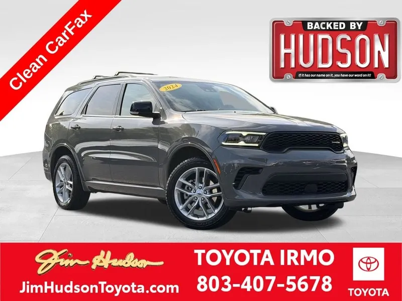 2024 Dodge Durango GT Plus in Destroyer Gray Clearcoat — front three-quarter view