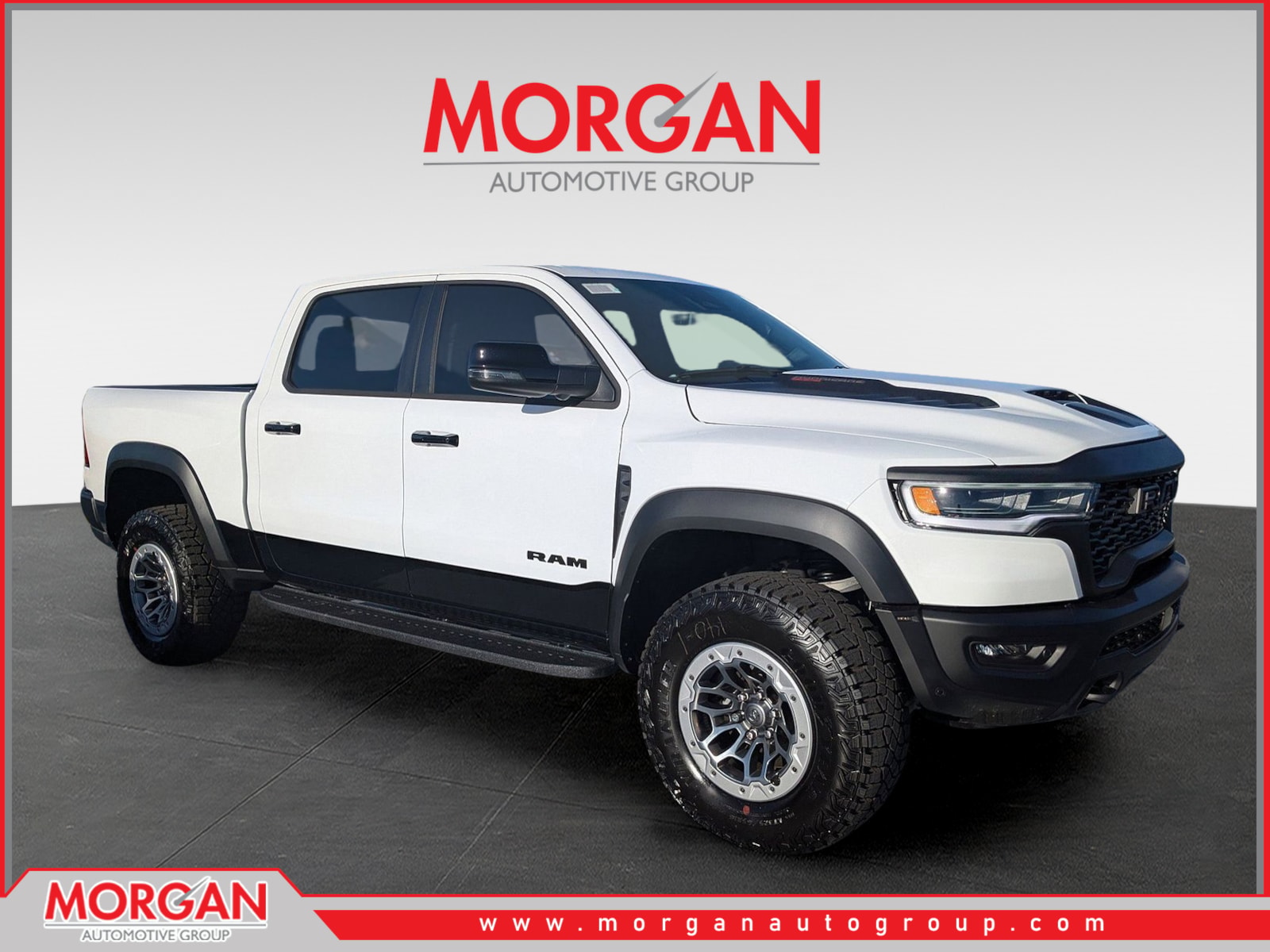 2026 Ram 1500 RHO in White — front three-quarter view