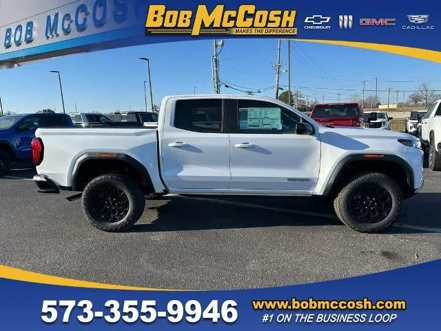 2026 GMC Canyon Elevation in Summit White — front three-quarter view