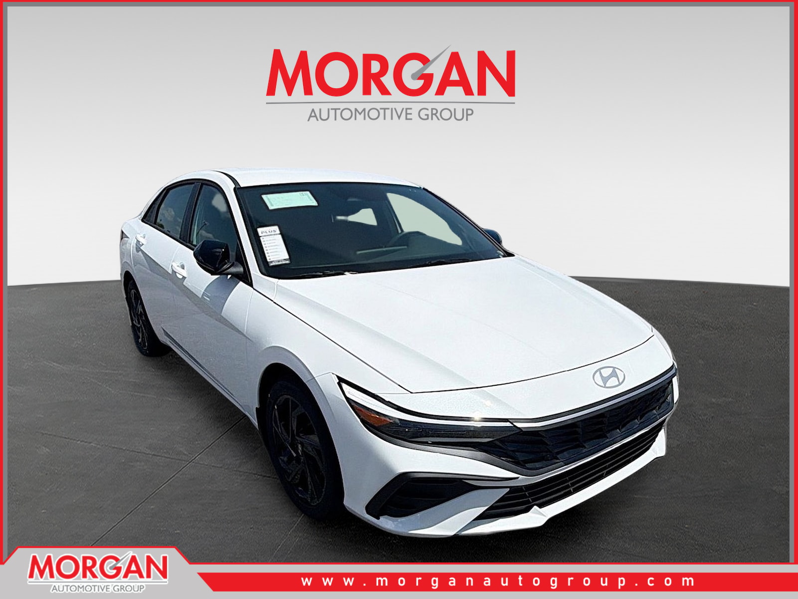 2026 Hyundai ELANTRA SEL Sport in Serenity White Pearl — front three-quarter view