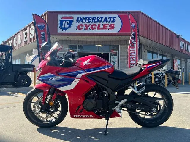 2025 Honda® CBR500R — front three-quarter view