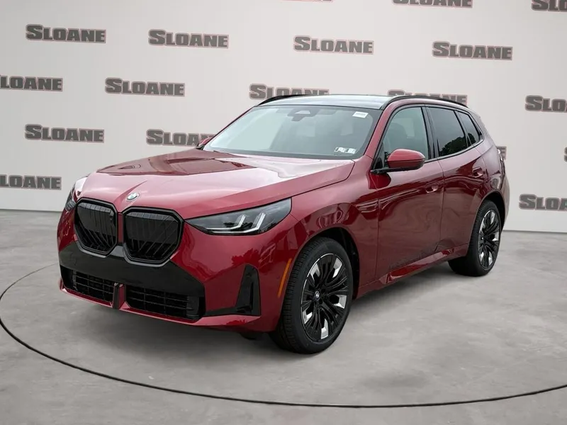 2026 BMW X3 30 xDrive in Vegas Red Metallic — front three-quarter view