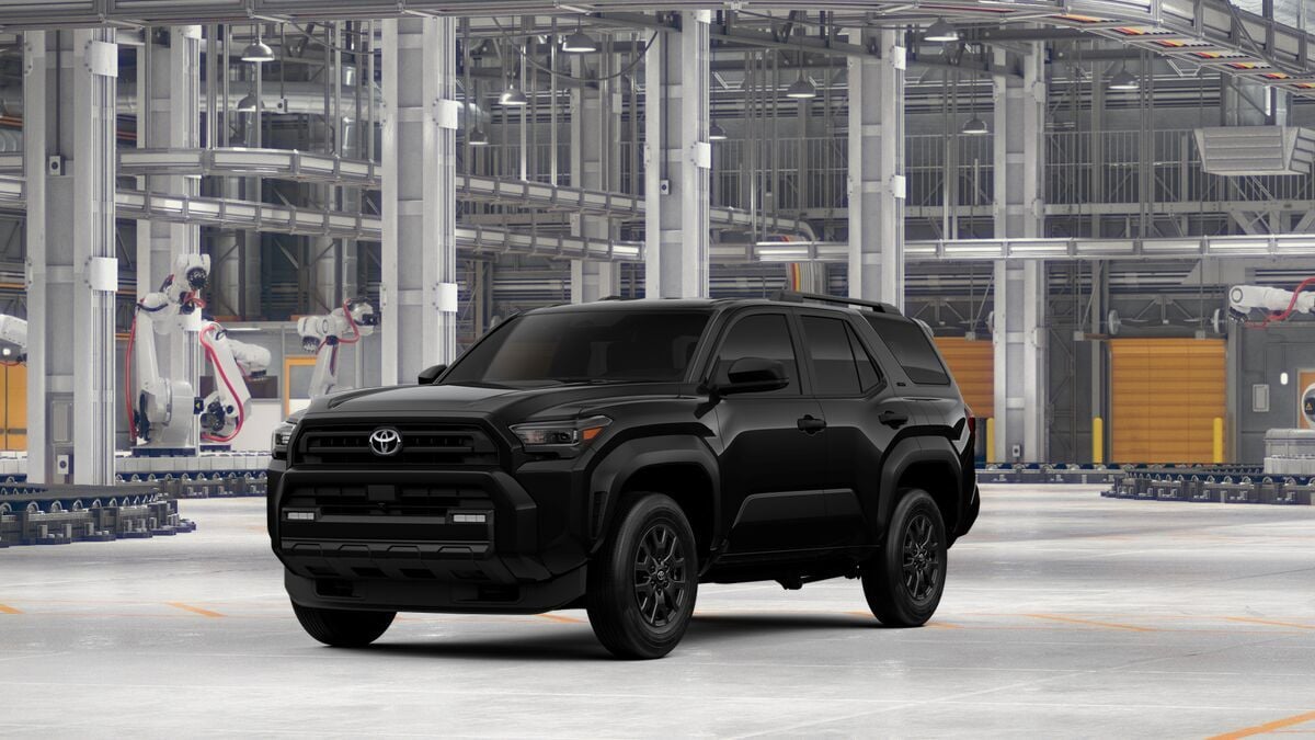 2026 Toyota 4Runner SR5 in Black — front three-quarter view