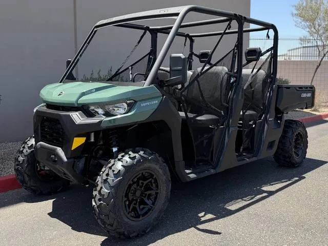 2026 Can-Am® Defender MAX DPS HD9 Compass Green — front three-quarter view