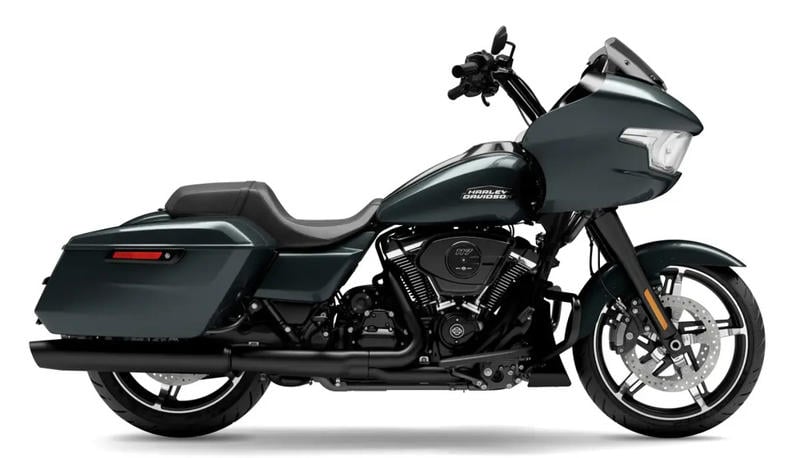 2025 Harley-Davidson FLTRX - Road Glide in Iron Horse Metallic - Black Finish — front three-quarter view