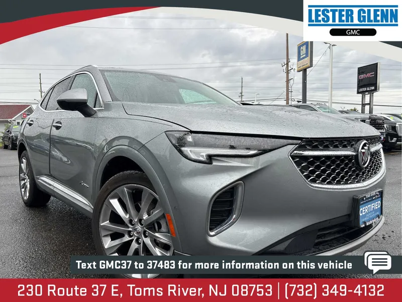 2023 Buick Envision Avenir in Moonstone Gray Metallic — front three-quarter view
