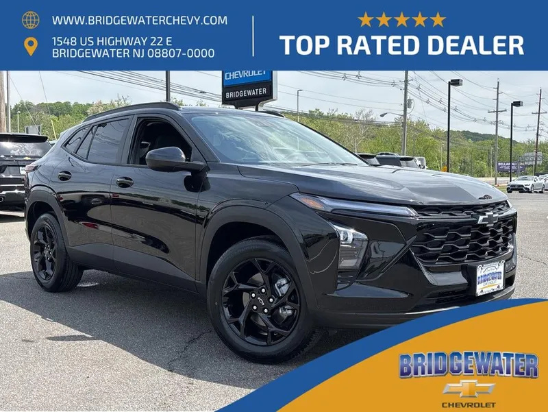 2026 Chevrolet Trax LT in Mosaic Black Metallic — front three-quarter view