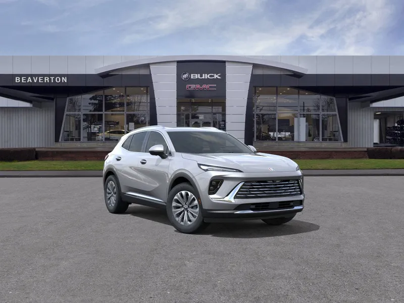 2026 Buick Envision Preferred in Moonstone Gray Metallic — front three-quarter view