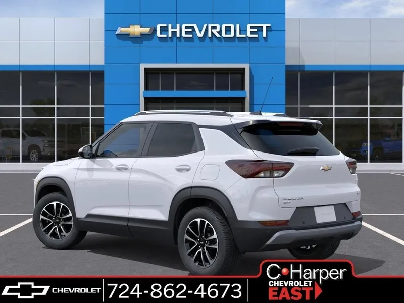 2026 Chevrolet Trailblazer LT in Summit White — front three-quarter view