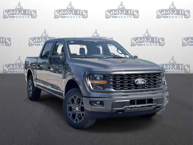 2026 Ford F-150 STX in Gray — front three-quarter view