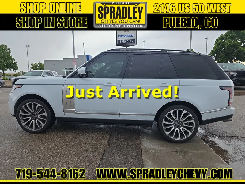 2016 Land Rover Range Rover Supercharged in White — front three-quarter view