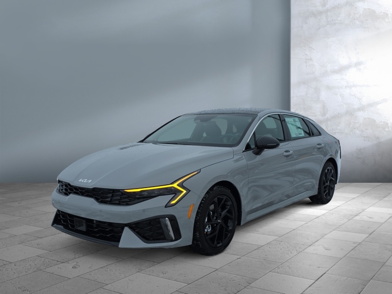 2026 Kia K5 — front three-quarter view