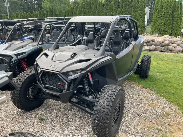 2025 Polaris® RZR Pro R 4 Ultimate-Super Graphite — front three-quarter view