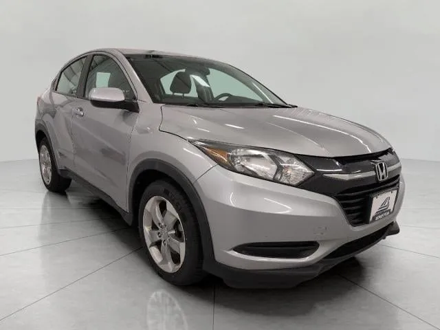 2018 Honda HR-V LX AWD CVT in Lunar Silver Metallic — front three-quarter view