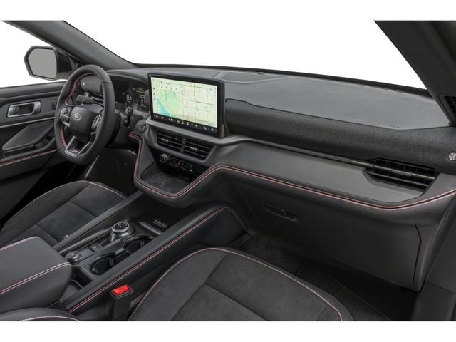 2026 Ford Explorer ST in Agate Black Metallic — front three-quarter view