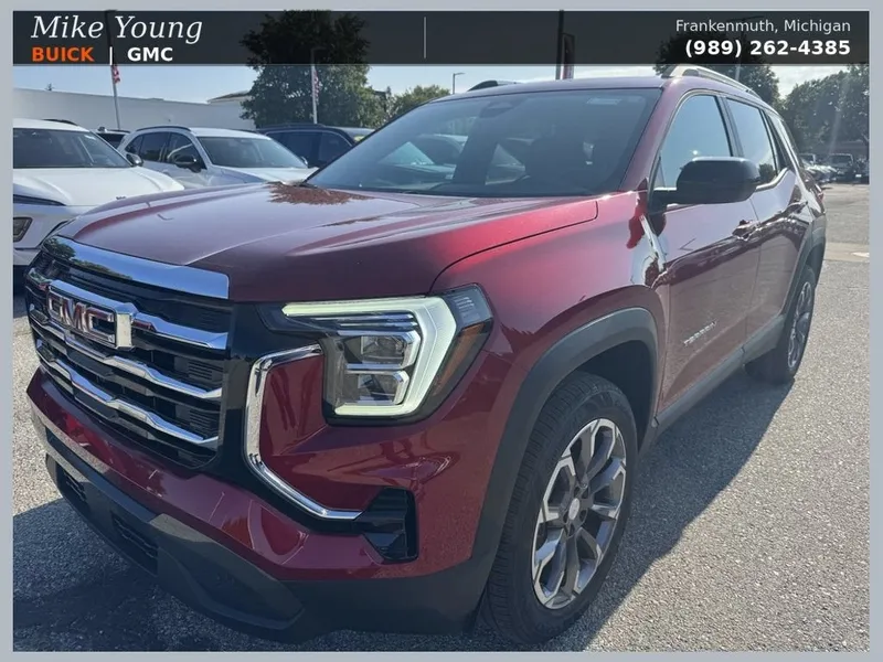 2026 GMC Terrain Elevation in Volcanic Red Tintcoat — front three-quarter view