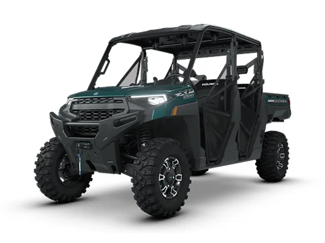 2026 Polaris® Ranger Crew XP 1000 Premium Blue Labyrinth — front three-quarter view