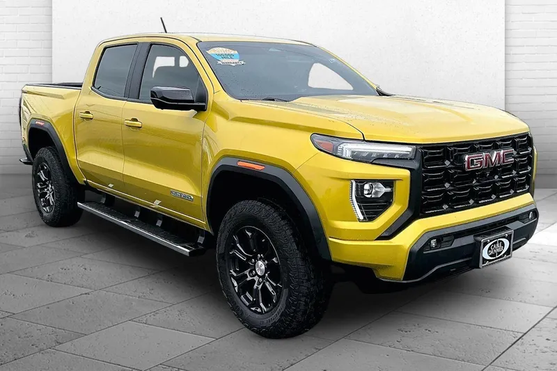 2023 GMC Canyon Elevation in Solar Flare Metallic — front three-quarter view