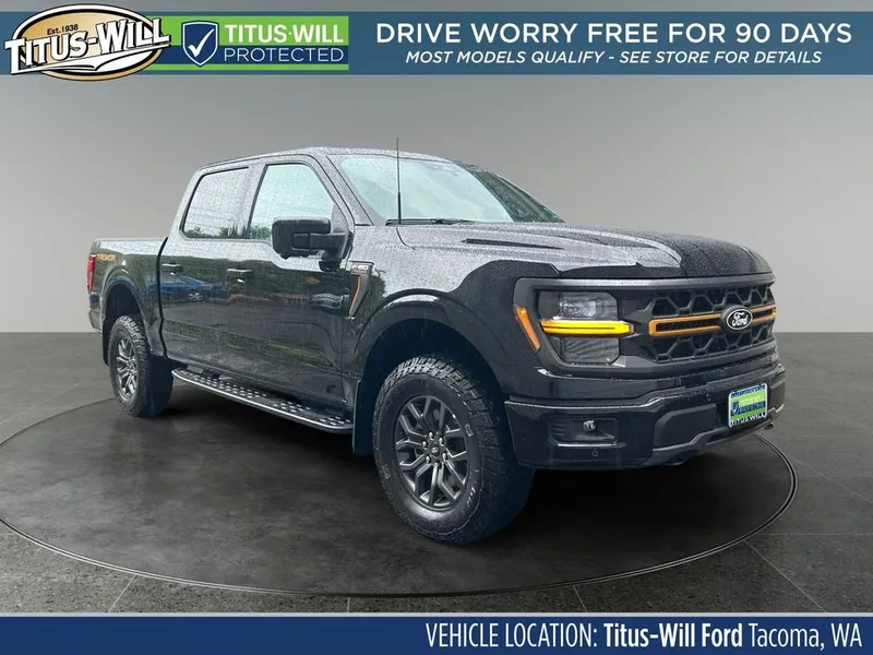 2026 Ford F-150 Tremor in Black — front three-quarter view