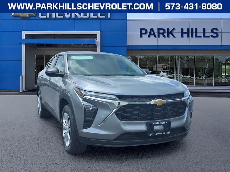 2026 Chevrolet Trax LS in Sterling Gray Metallic — front three-quarter view