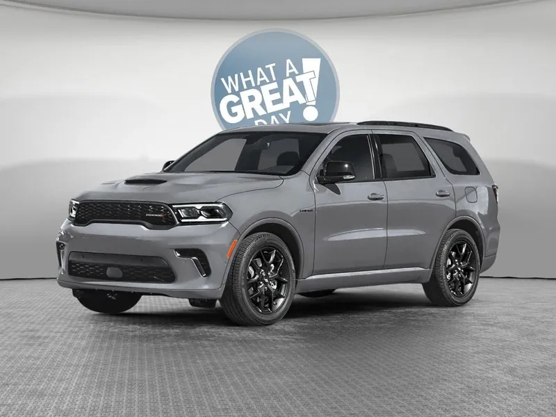 2026 Dodge Durango DURANGO GT PLUS AWD HEMI V8 in Vapor Gray Exterior Paint — front three-quarter view