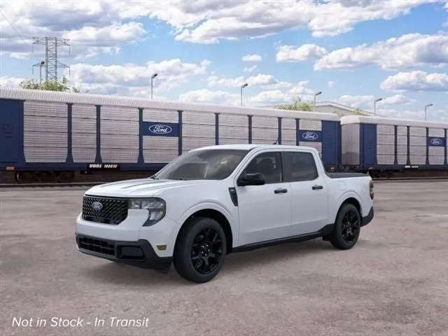 2026 Ford Maverick XLT in Oxford White — front three-quarter view